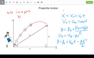 Beispielbild des online Whiteboards aus der Skype Nachhilfe 